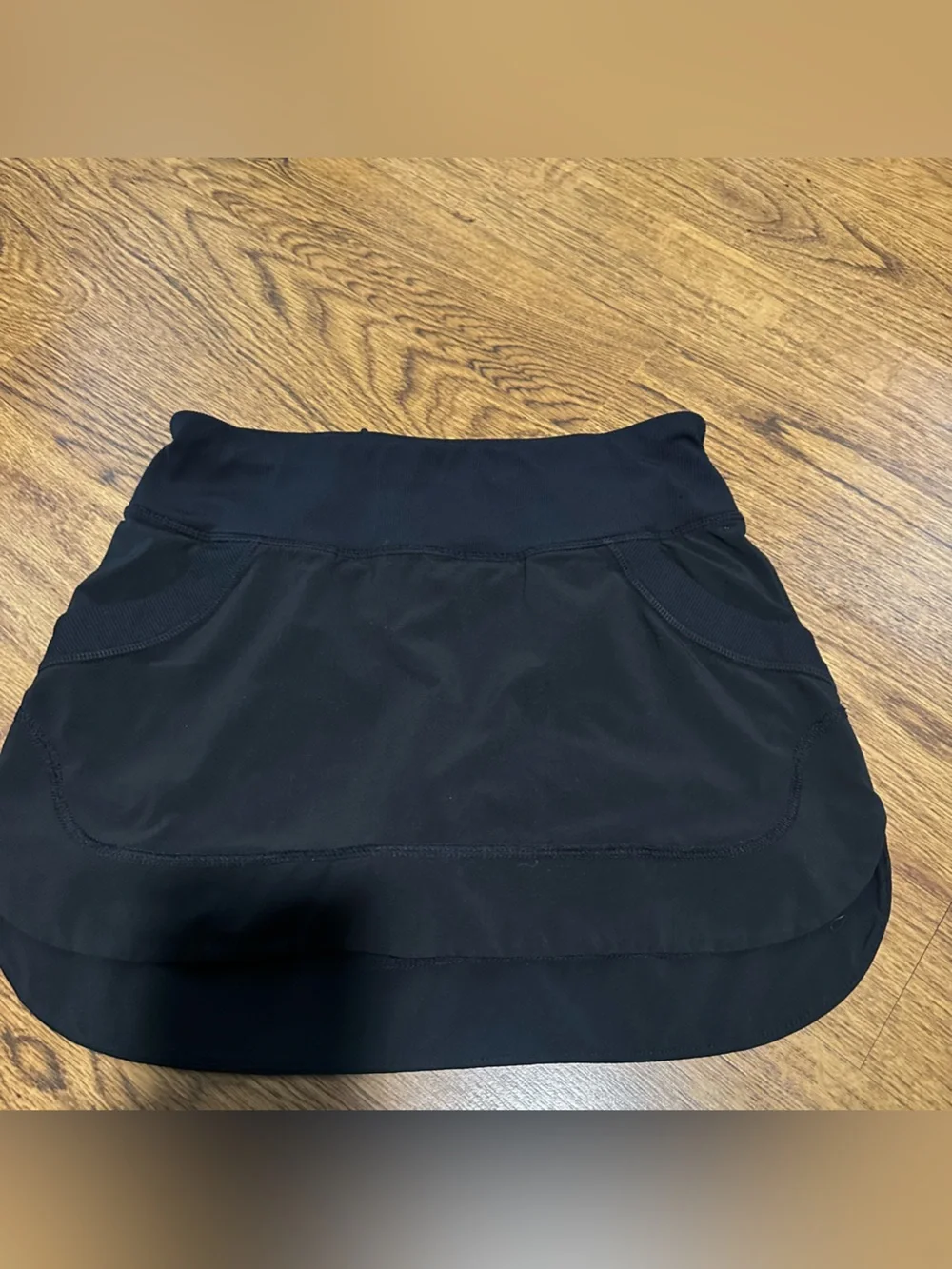 Lululemon Black Athletic Skort with Built-In Shorts size 2 sports